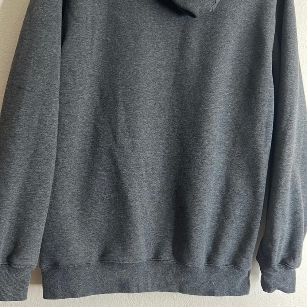 Adidas Gray Fleece  Long Sleeves Pullover Hoodie - Picture 10 of 17